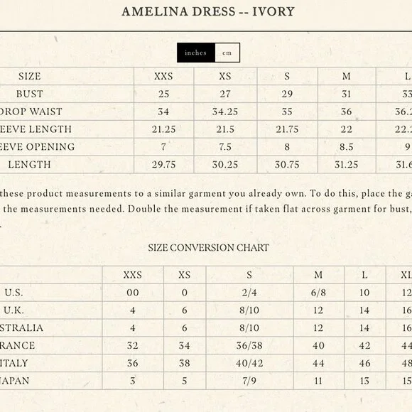 Doen Amelina Dress L Large Ivory - Picture 5 of 5